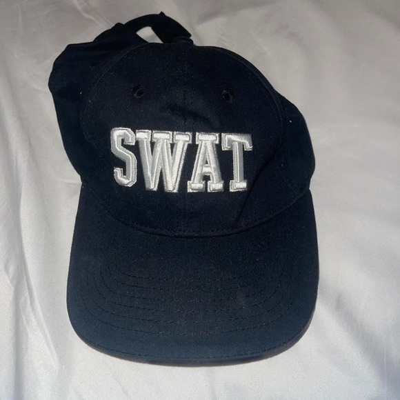 SWAT Black Baseball Cap - Picture 1 of 2
